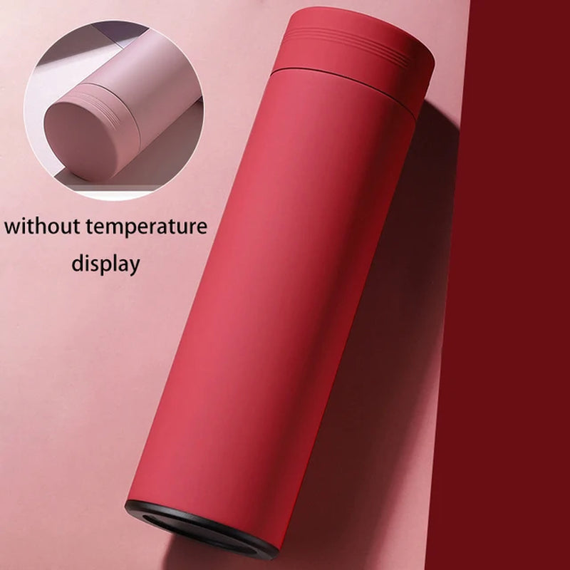 SmartSip Stainless Steel Vacuum Flask – Intelligent Temperature Display & Long-Lasting Insulation