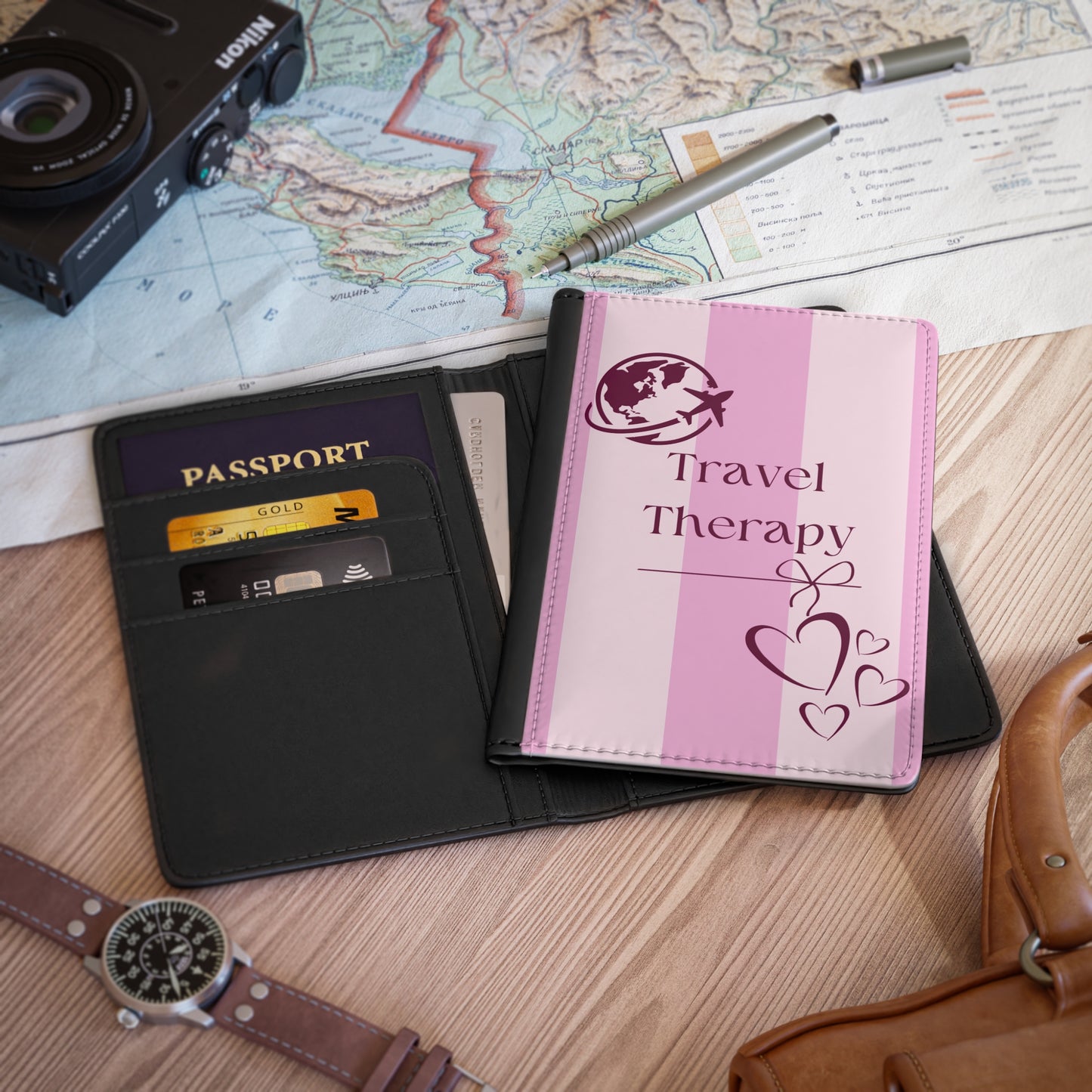Travel Therapy Passport Cover