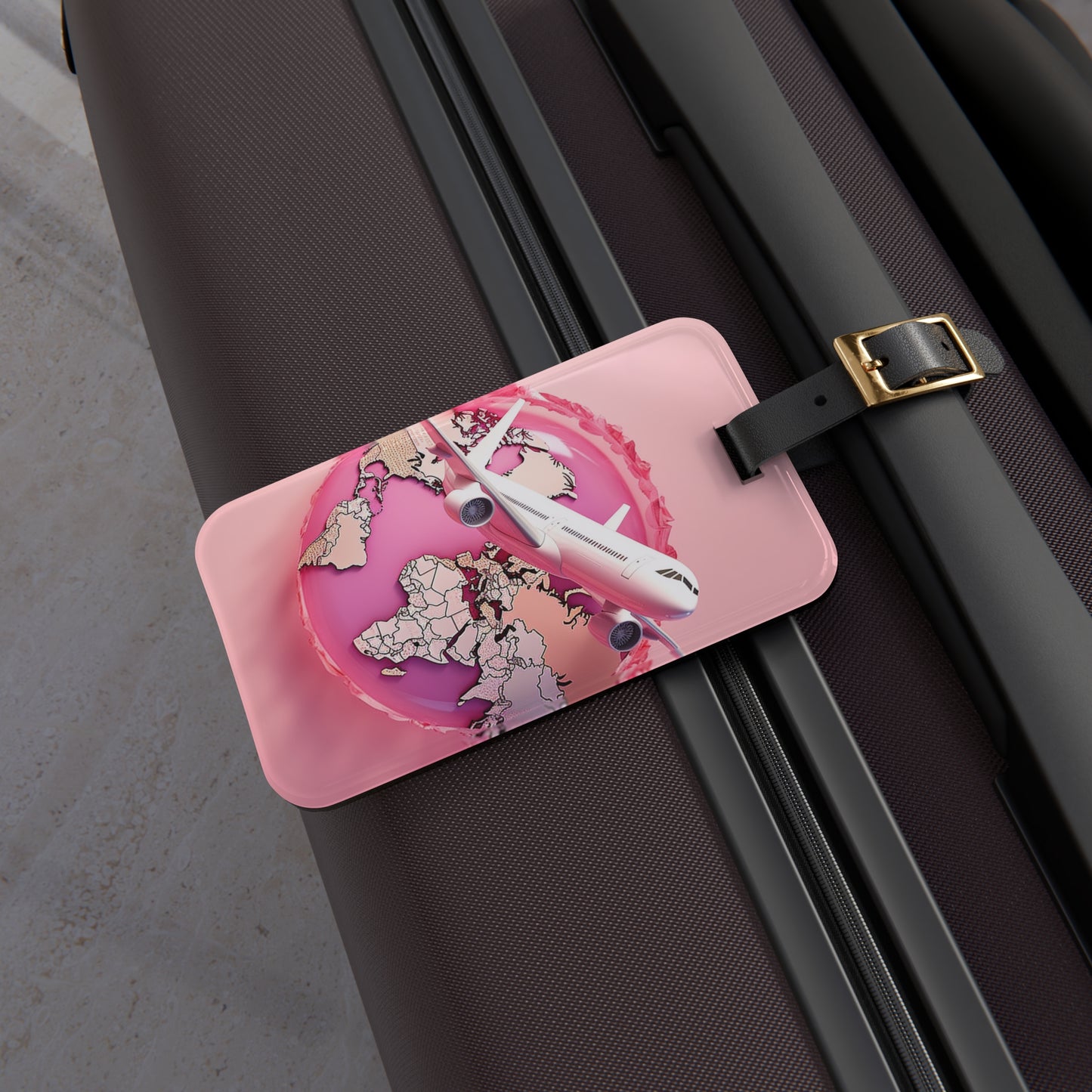 Global Pink Luggage Tag