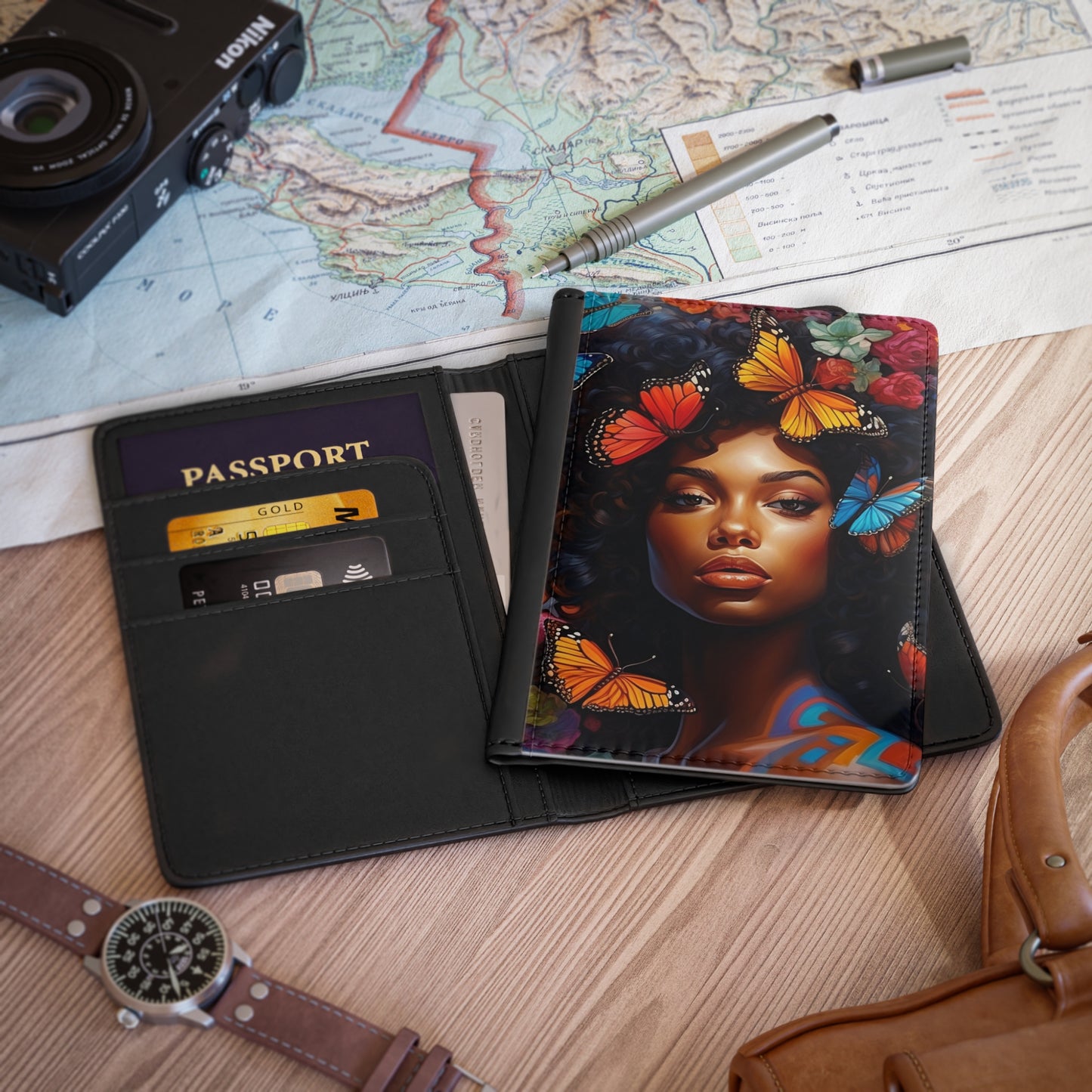 Butterfly Woman Passport Cover