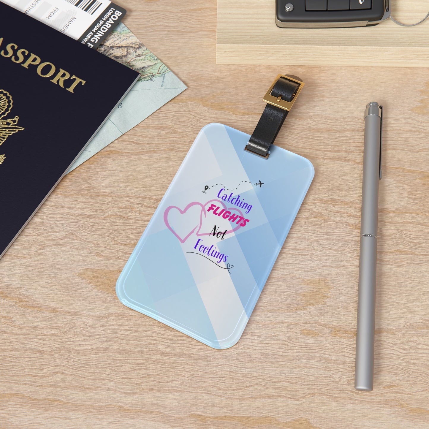 Catching Flights Not Feelings Luggage Tag
