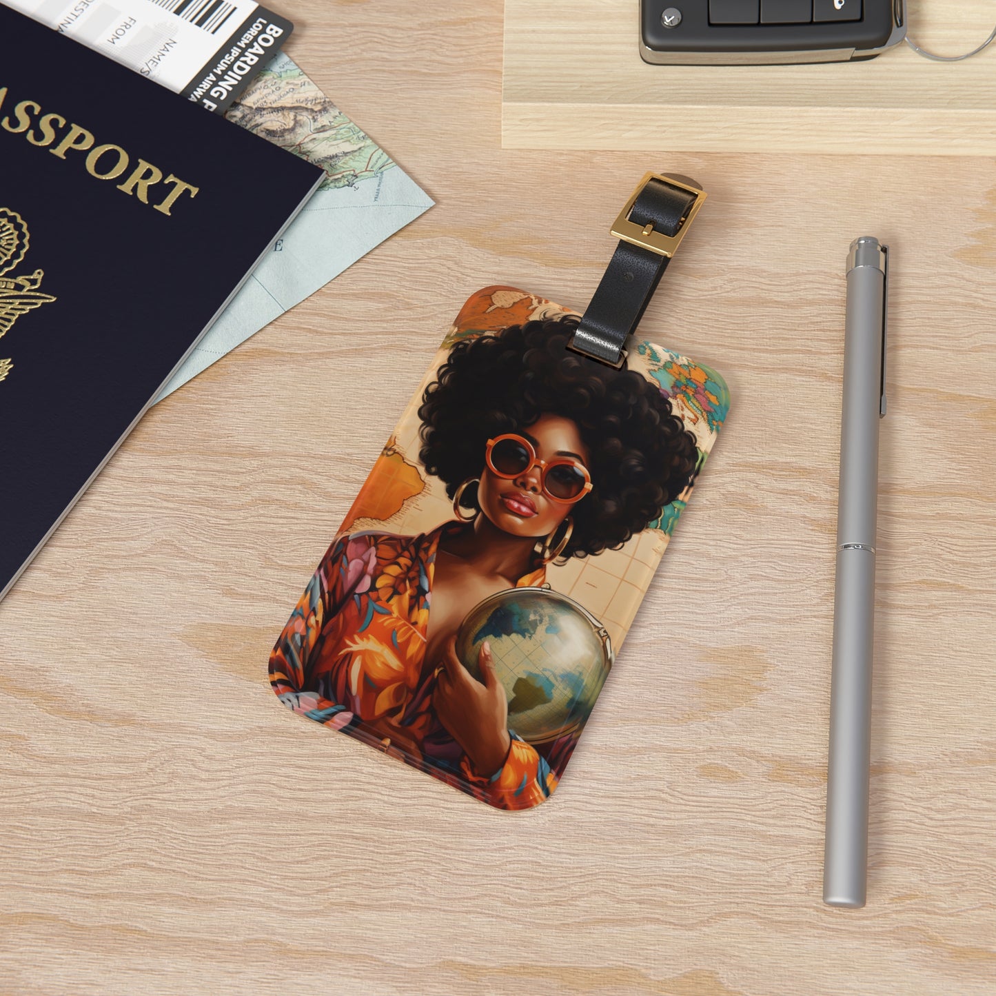 It's A Woman's World Luggage Tag