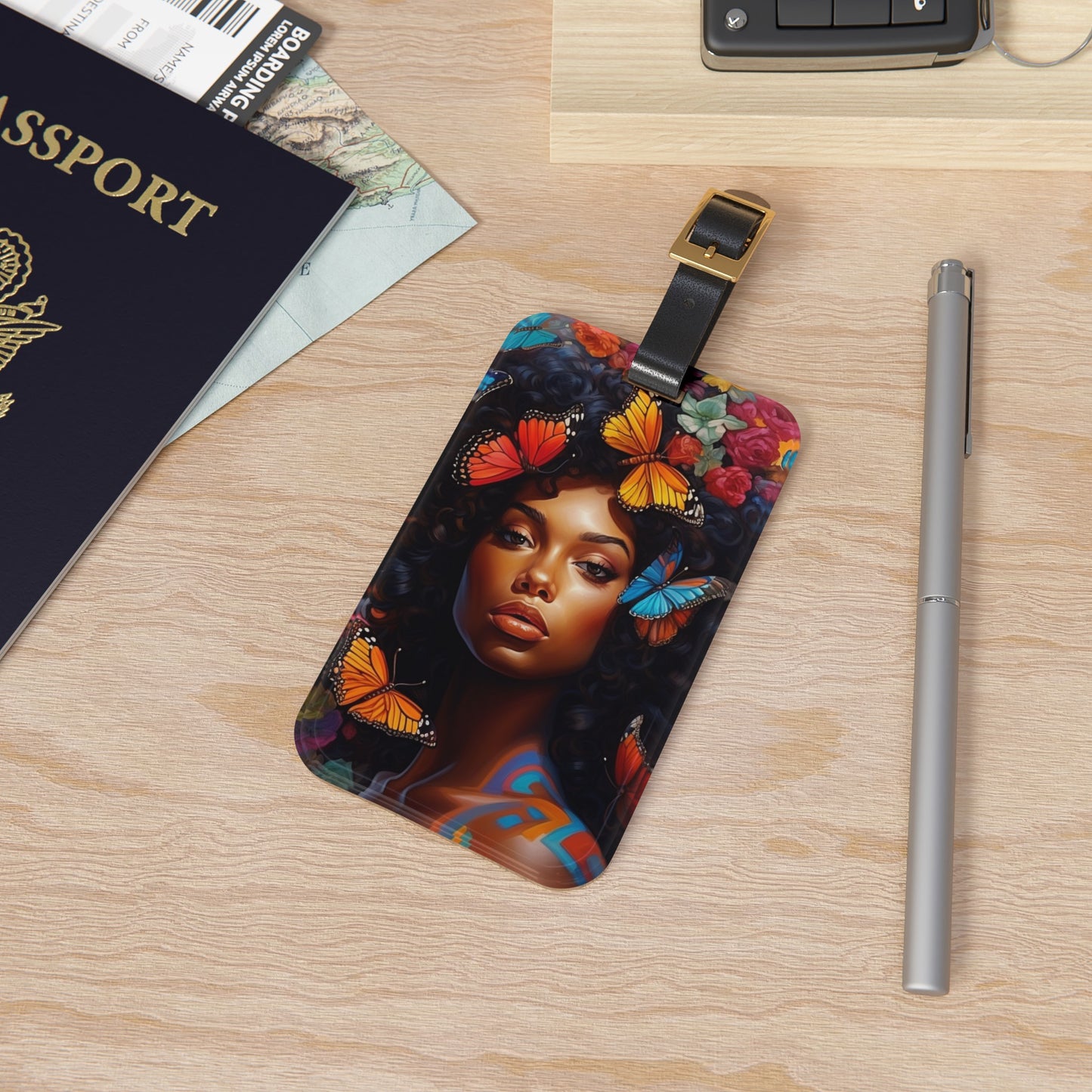 Butterfly Woman Luggage Tag