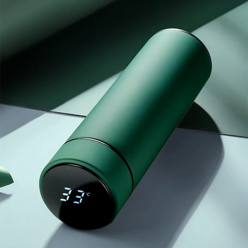 SmartSip Stainless Steel Vacuum Flask – Intelligent Temperature Display & Long-Lasting Insulation