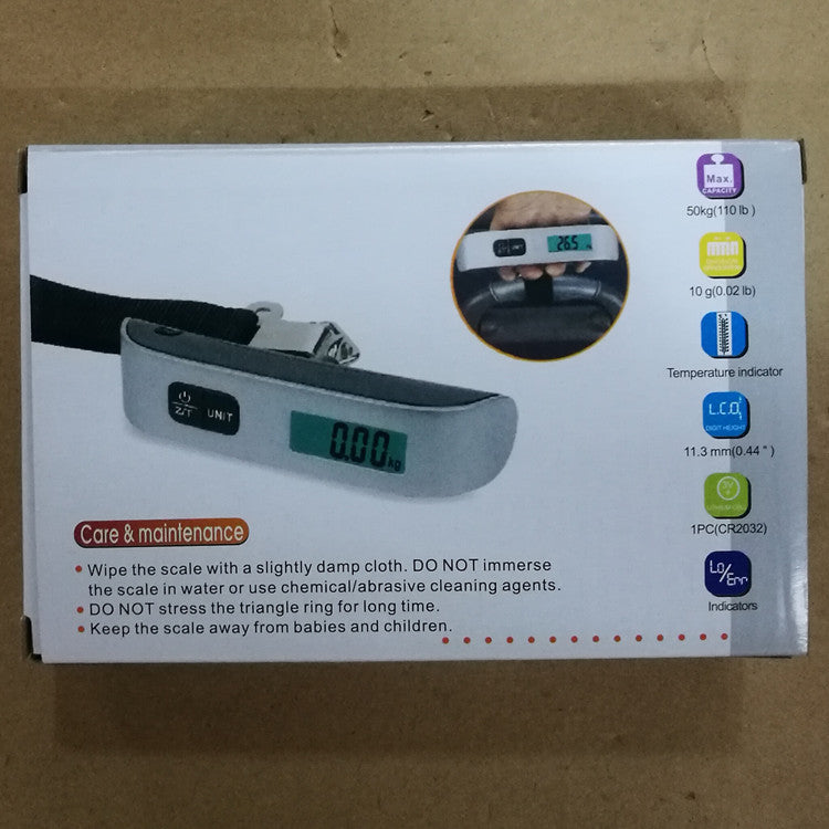 Portable Digital Luggage Scale with LCD Display – Compact, Durable, and Precise