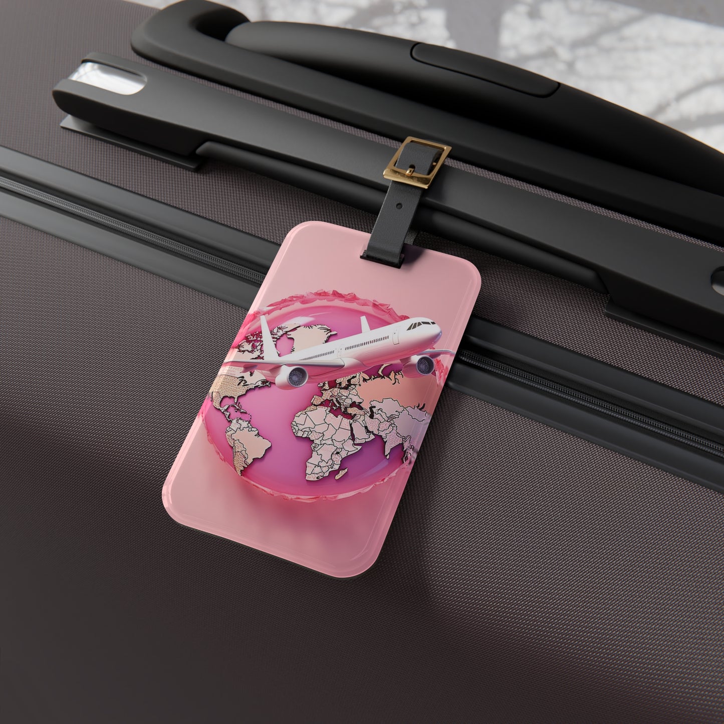 Global Pink Luggage Tag