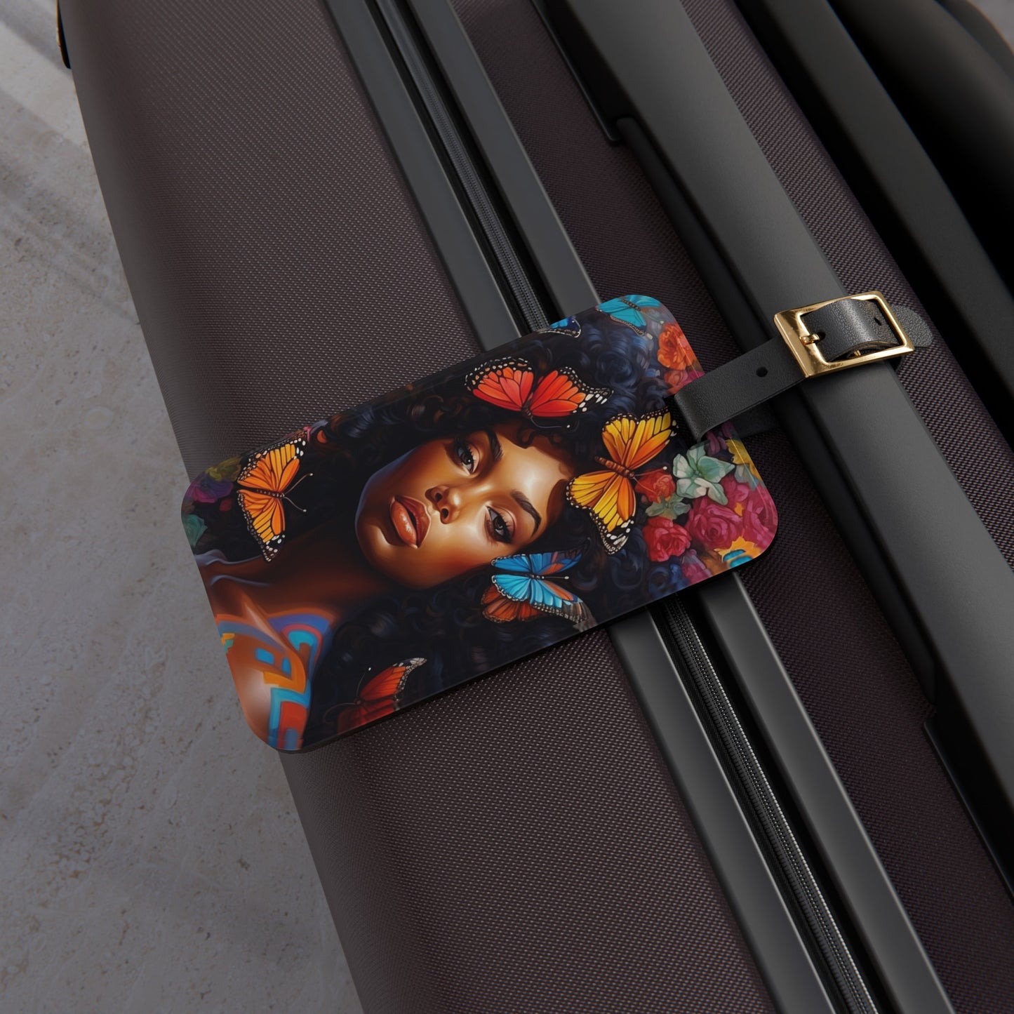 Butterfly Woman Luggage Tag