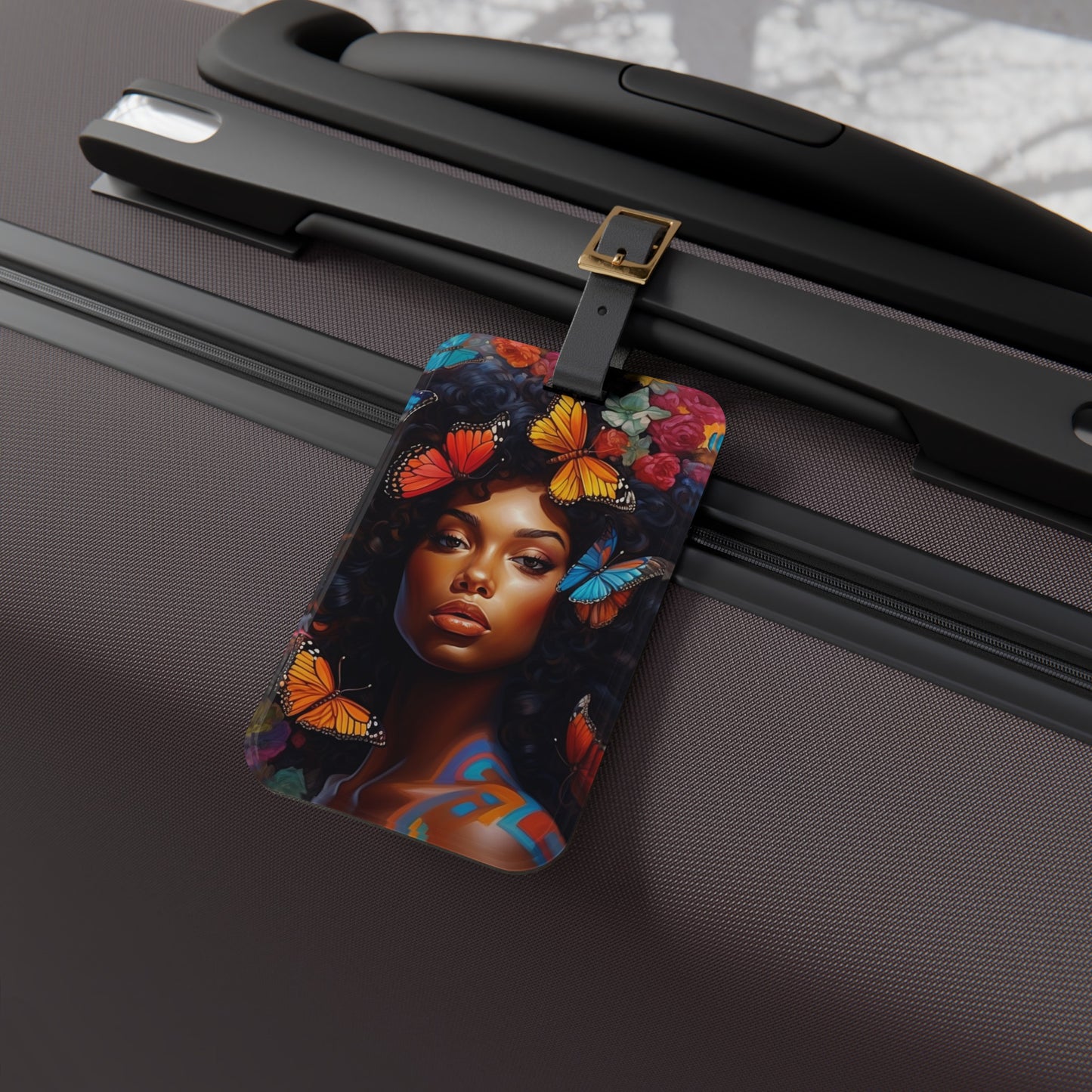 Butterfly Woman Luggage Tag