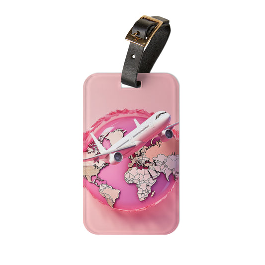 Global Pink Luggage Tag