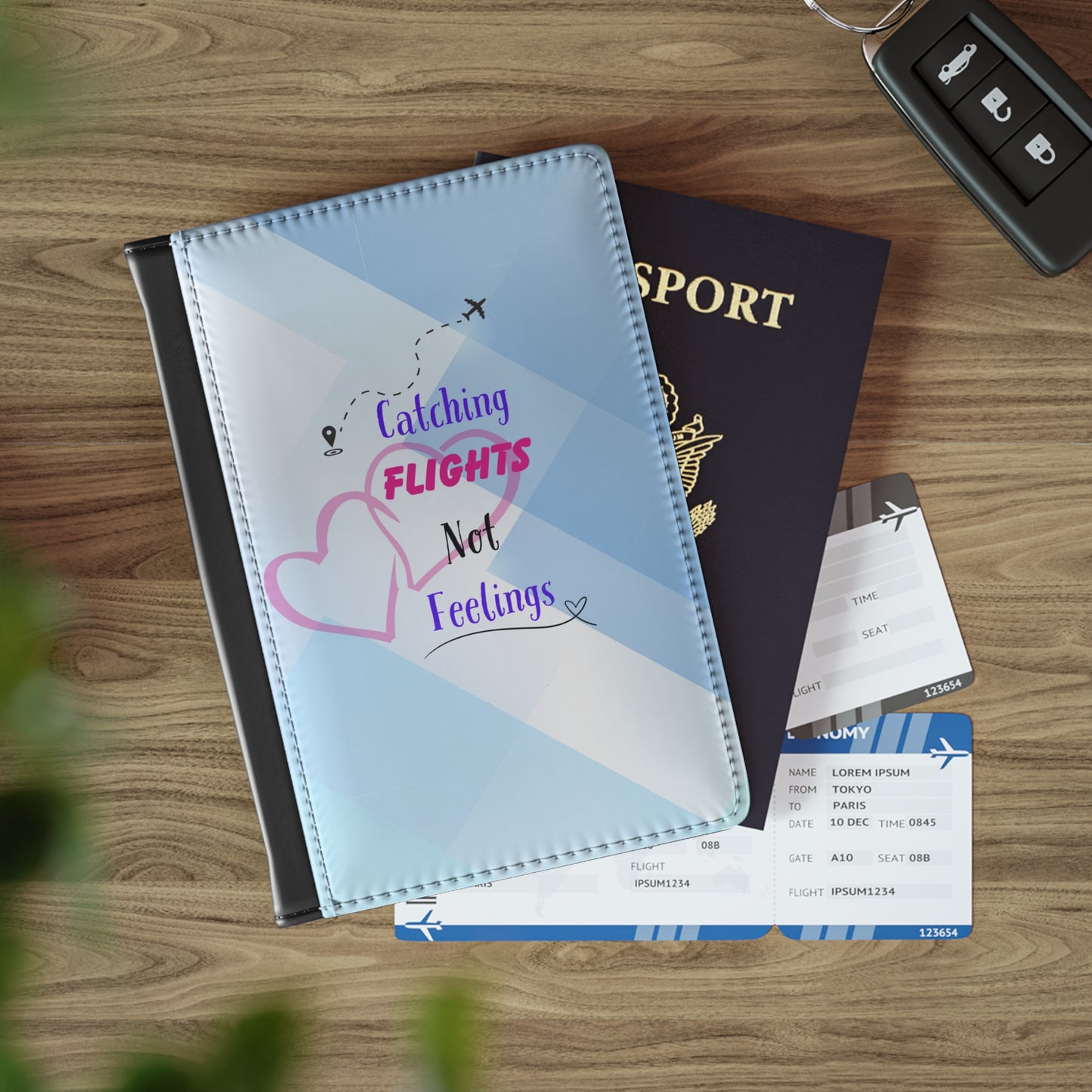 Catching Flights Not Feelings Passport Cover