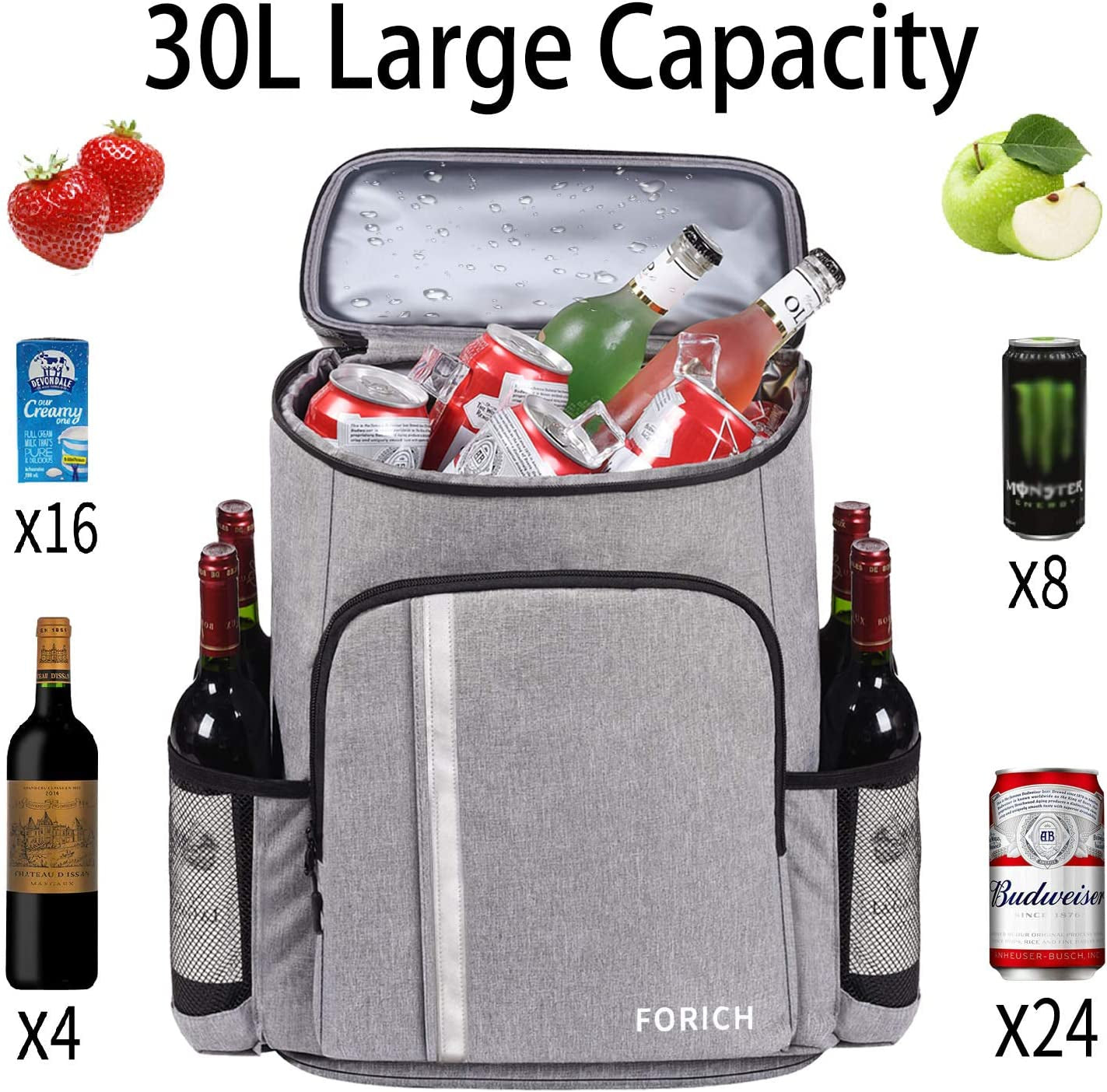  Insulated Backpack Cooler Bag Leakproof/Waterproof