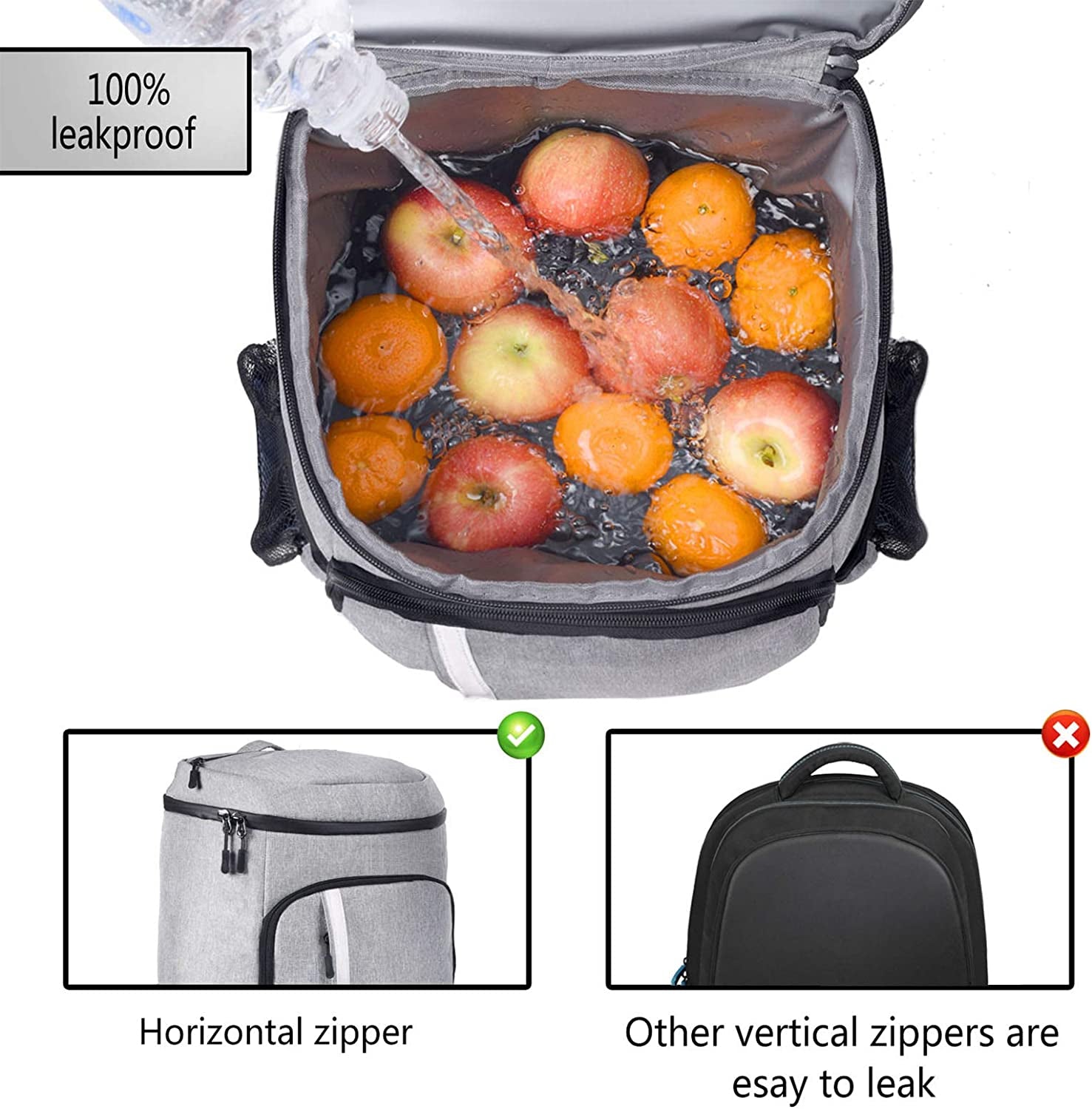  Insulated Backpack Cooler Bag Leakproof/Waterproof