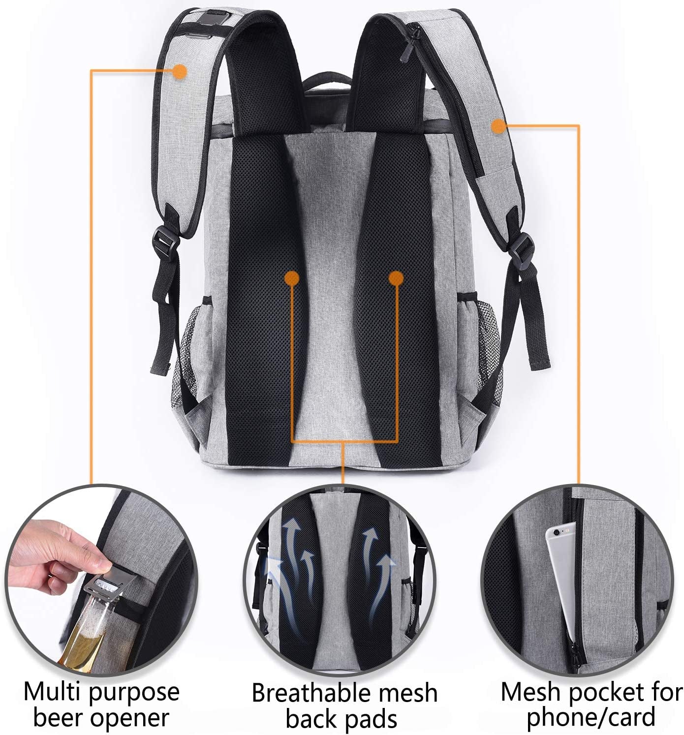  Insulated Backpack Cooler Bag Leakproof/Waterproof