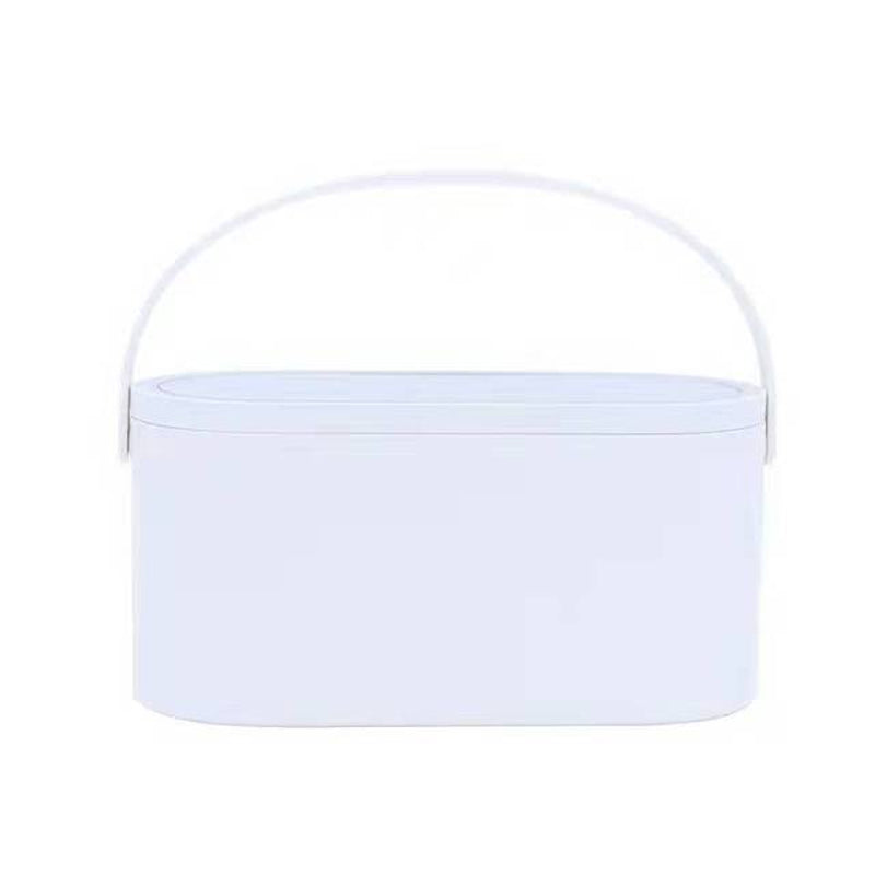 Makeup Organizer Case Touch Light Mirror Portable Travel Makeup Cosmetics Organizer 