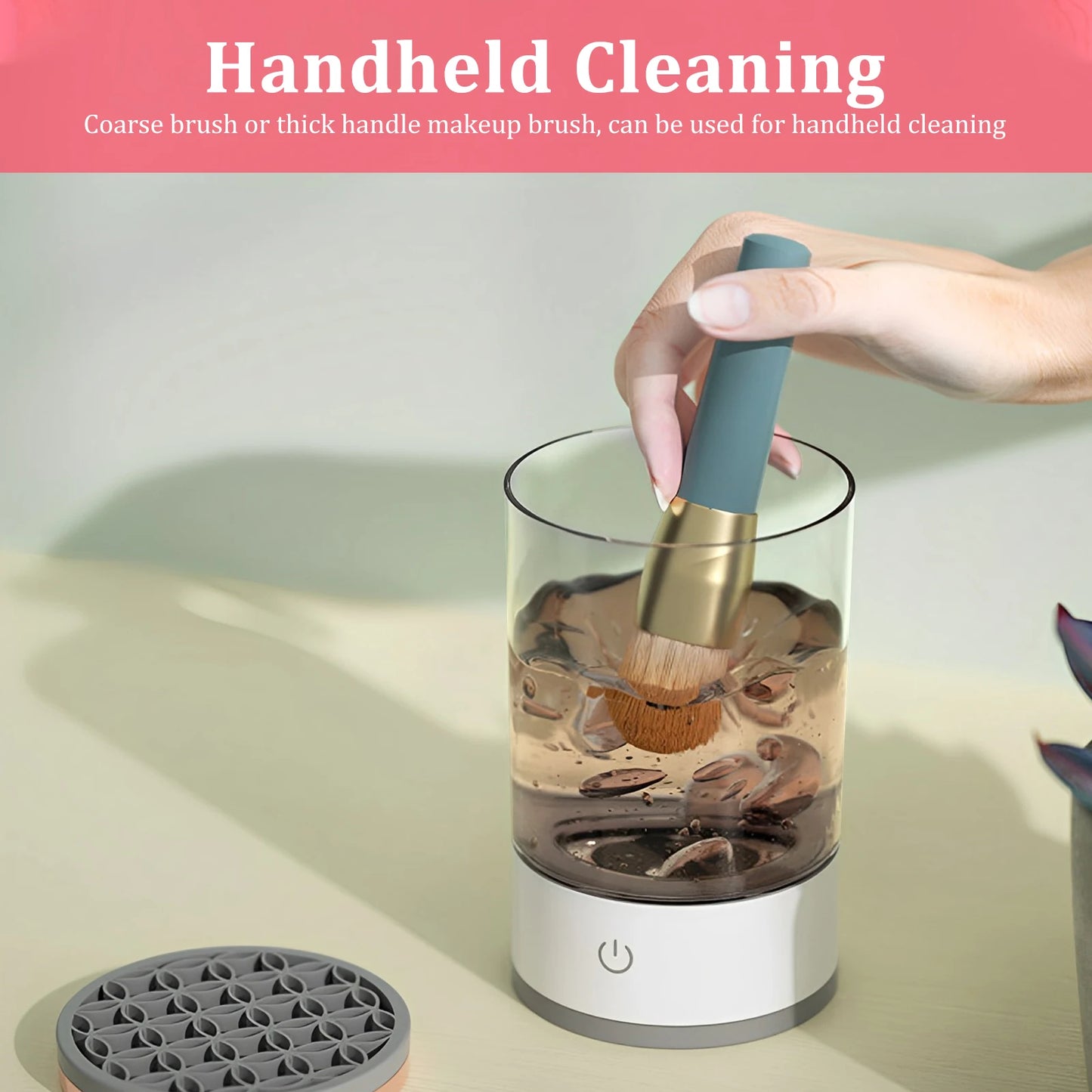 Electric Makeup Brush Cleaner USB Powered Cosmetic Brush Deep Cleaning Tool